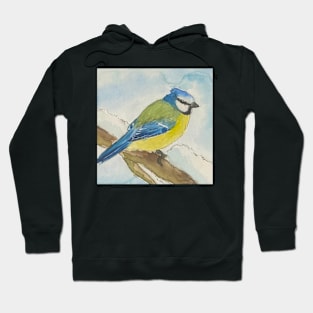 Blue tit bird Hoodie